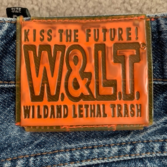 Vintage Walter Van Beirendonck W&LT Wild and Lethal Trash Kiss the Future Jeans - Picture 5 of 10